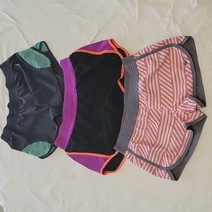 3 pairs of athletic shorts
